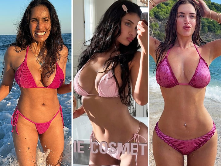 Hot Stars In Pink Bikinis … Happy National Pink Day!