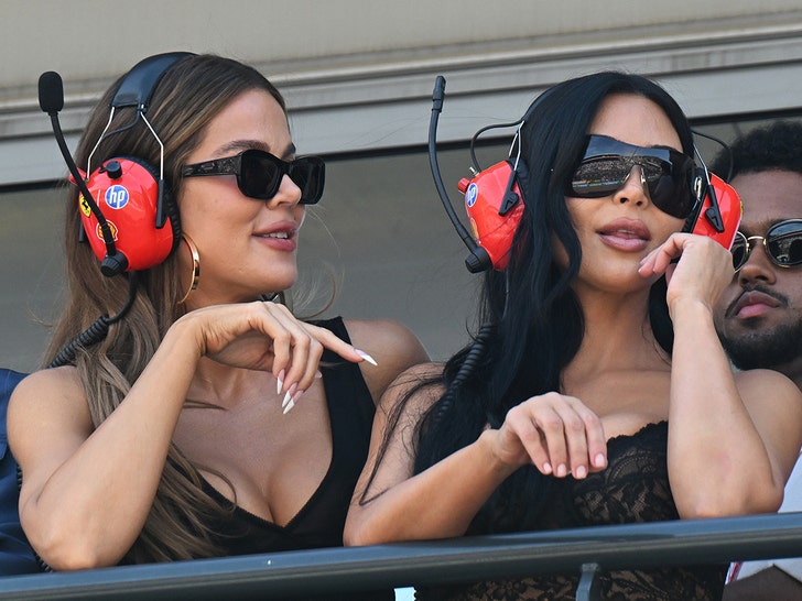 Kim Kardashian, Khloé Go Trackside for Lewis Hamilton at Monaco Grand Prix