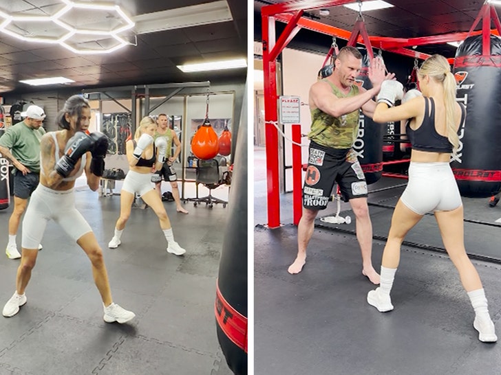 OnlyFans Girls Glove Up in Skimpy Sports Bras During Pre-Fight Training