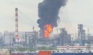 Russia burning as Ukraine launches massive attack 490 miles behind enemy lines