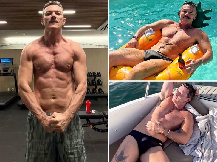 Tony Nominee Luke Evans’ Shredded Shirtless Shots