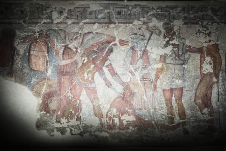 Best known example of Etruscan paintings displayed in Italy