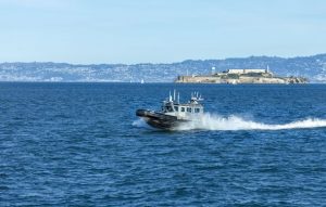 Boat capsizes after ‘catching fire’ just 600 yards off Alcatraz island