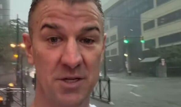 Flash floods batter NYC hours before World Cup final as Joe Hart hit by downpour