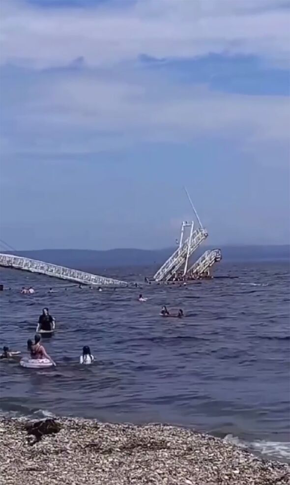 Horror as bridge collapses throwing 20 people into sea – children injured