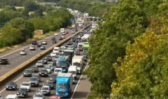 M5 traffic LIVE: Chaos as motorway ‘partially blocked’ after crash