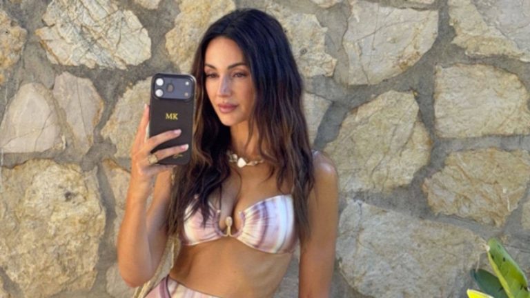 Michelle Keegan’s daughter Palma has the tiniest feet in rare photo