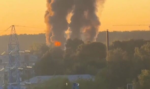 Moscow region burns after huge drone attack in ‘terrible night for Russia’