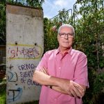 Neighbour row explodes in leafy UK suburb over 10ft Berlin wall installation