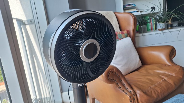 This shapeshifting Dreo fan can be a pedestal fan, a desktop fan or an air circulator — I made full use of its extensive customization options in the recent heatwave