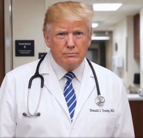 Trump publishes new bizarre AI video showing US President dressed as doctor