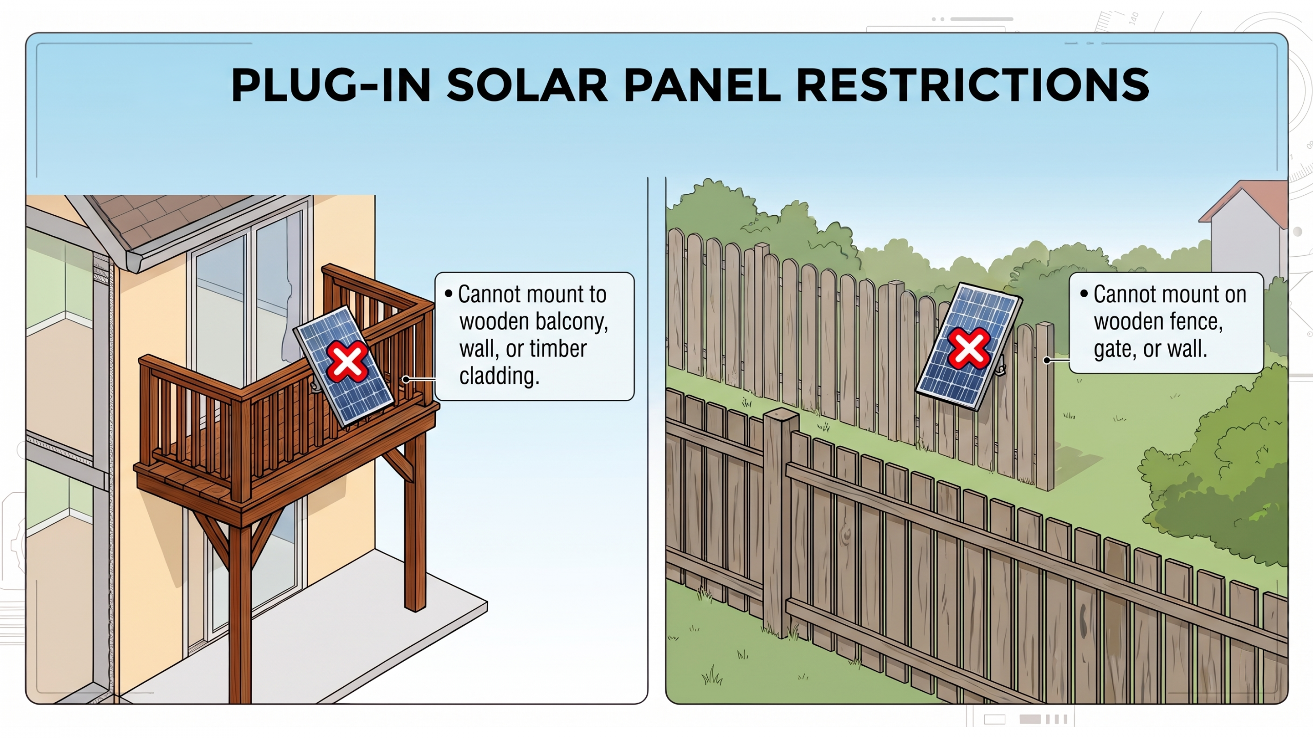3 places you can’t install plug-in solar panels — the new planning rules that could ruin your grand designs for your balcony
