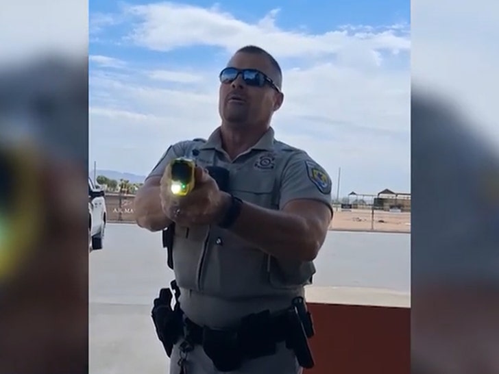 Arizona Man Catches Fire After Federal Officer Deploys Taser at Gas Pump