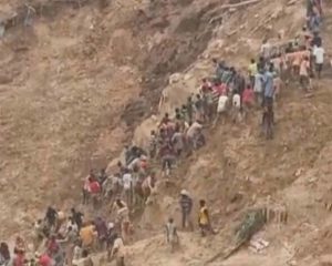 At least 100 killed in gold mine collapse as desperate search operation launched