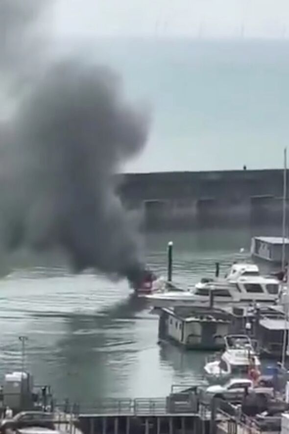 Brighton Marina fire RECAP: Blaze erupts on boat in seaside city as smoke seen from miles