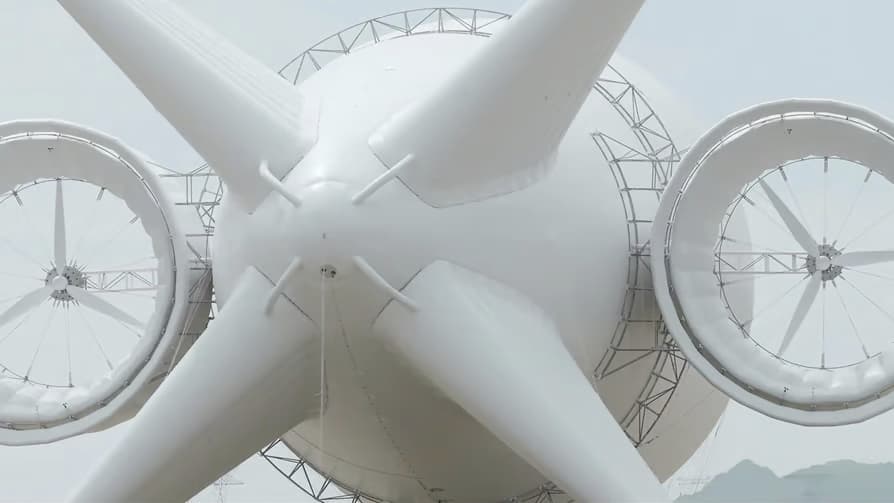 China sets new airborne wind turbine record at 4,000m — this 747-sized helium blimp generates megawatt power from high-altitude winds