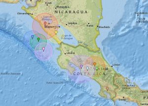 Costa Rica earthquakes: Three tremors rock Ring of Fire country in 20 minutes