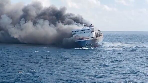 Indonesia ferry fire: At least 5 dead as horror blaze engulfs boat with 250 aboard