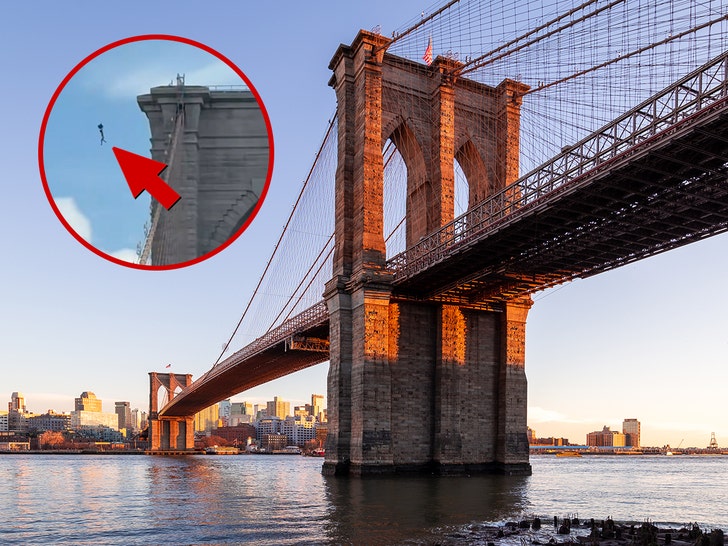 Naked Man Jumps Off the Top of NYC’s Brooklyn Bridge and Survives, Video Shows