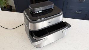 The Philips 5000 Series Megabasket with Steam is a fabulously versatile air fryer that surprised me with consistently great results