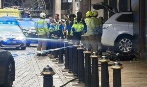 Birmingham car crash LIVE: Temple Row horror as car strikes woman and building in smash