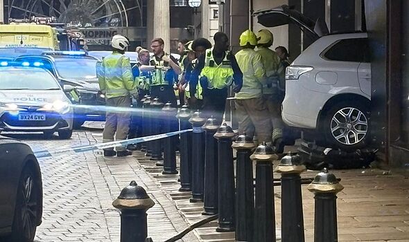 Birmingham car crash LIVE: Temple Row horror as car strikes woman and building in smash