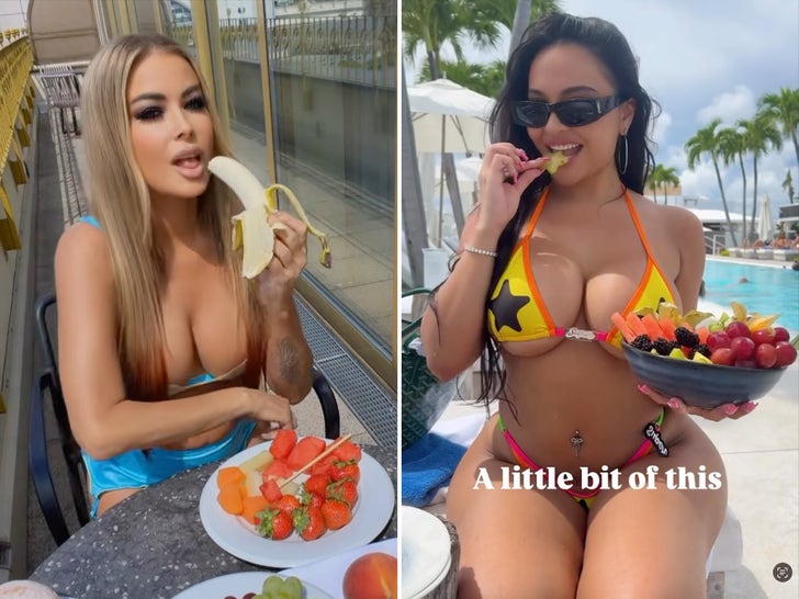 Carmen Electra vs. Stella Hudgens Who’d You Rather?! Fruity Females