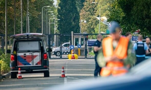 Horror as man arrested at Dutch airbase ‘with bomb’ – emergency services swarm in