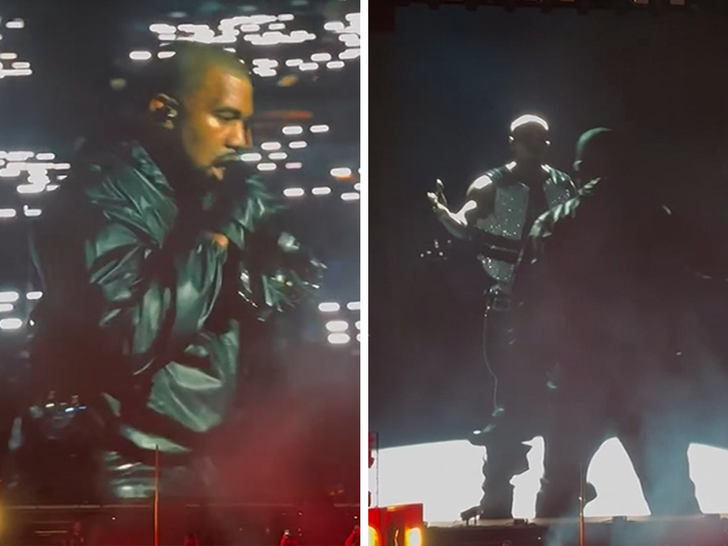 Kanye West Surprises Fans at Usher & Chris Brown’s Tour