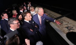 King Charles’ cheeky Bayeux Tapestry remark to Macron leaves royal fans in stitches