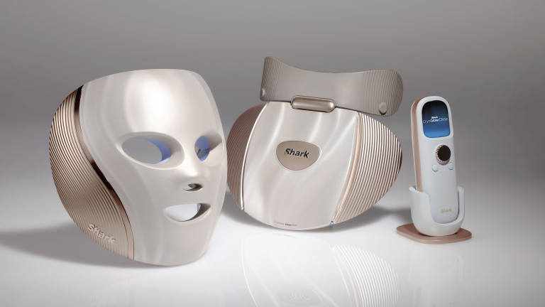 LED skincare for more than just your face — the new Shark CryoGlow Clinic system targets eight areas, including your body and hands