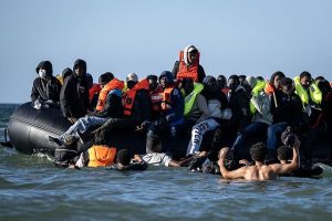 Lifeboats bring migrants to south coast town after dinghy rescue in the Channel