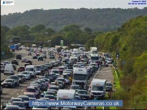 M25 LIVE: Motorway completely blocked after multi-vehicle crash with 90-minute delays