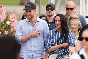 Meghan Markle pays tribute to Prince Harry after first UK sighting