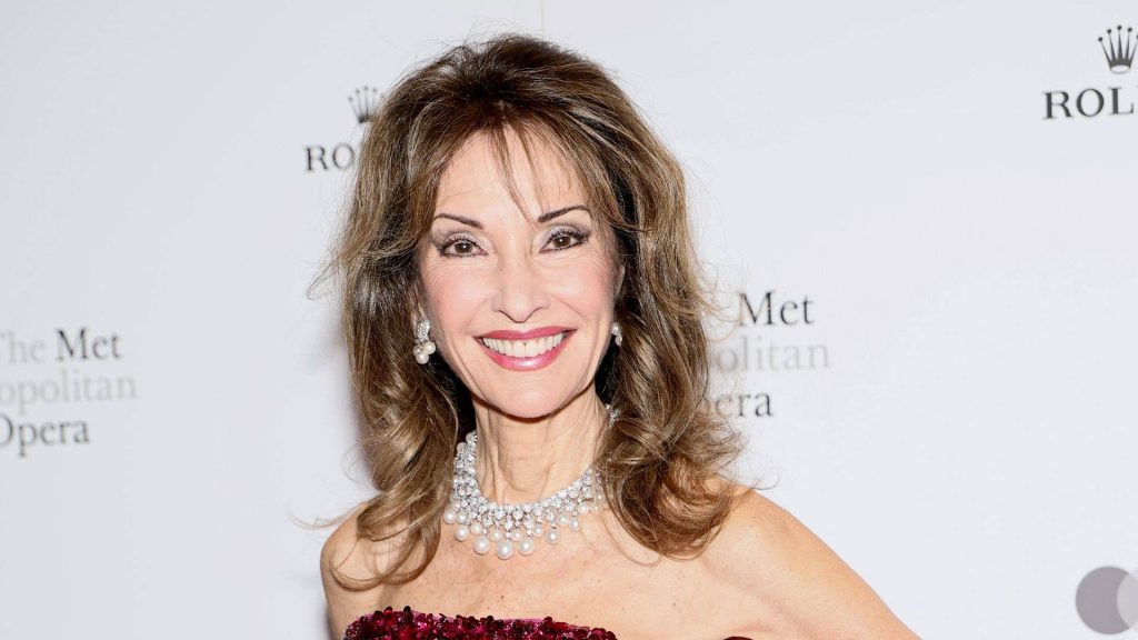 Susan Lucci’s glam transformation leaves fans speechless as she ages backwards in daring red strapless sequin dress
