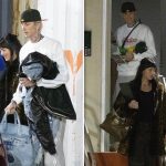 Dakota Johnson & Machine Gun Kelly Seen Leaving Late-Night Studio Session Together