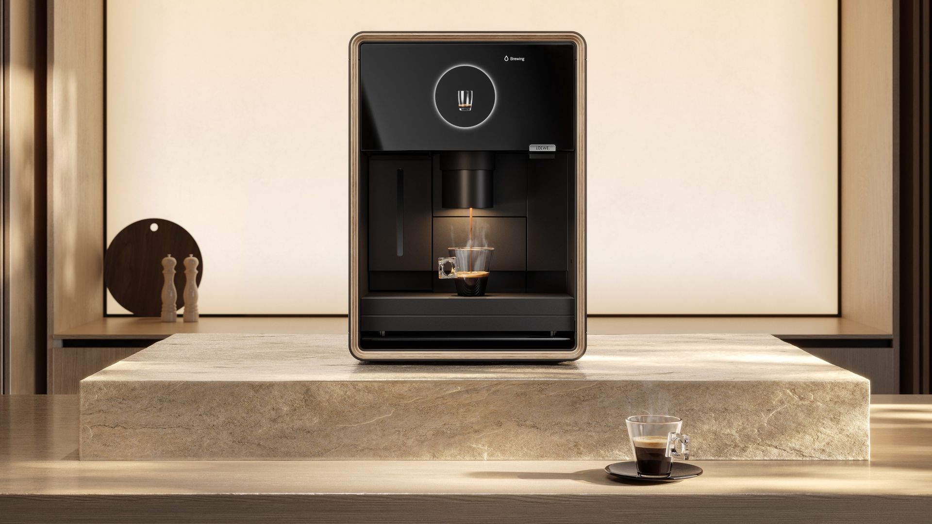 Is it a speaker or a luxury coffee maker? Meet the stealthy Loewe aura.matic