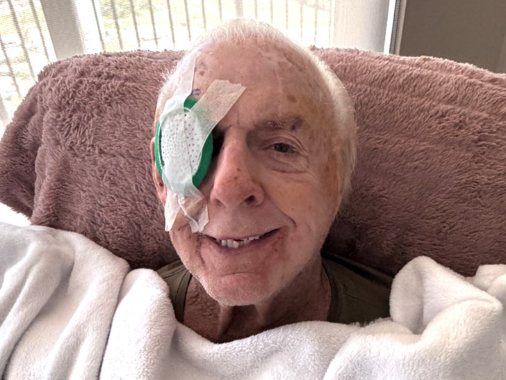 Ric Flair Shares Health Update, Photo Of Him Wearing Eye Patch After Fall