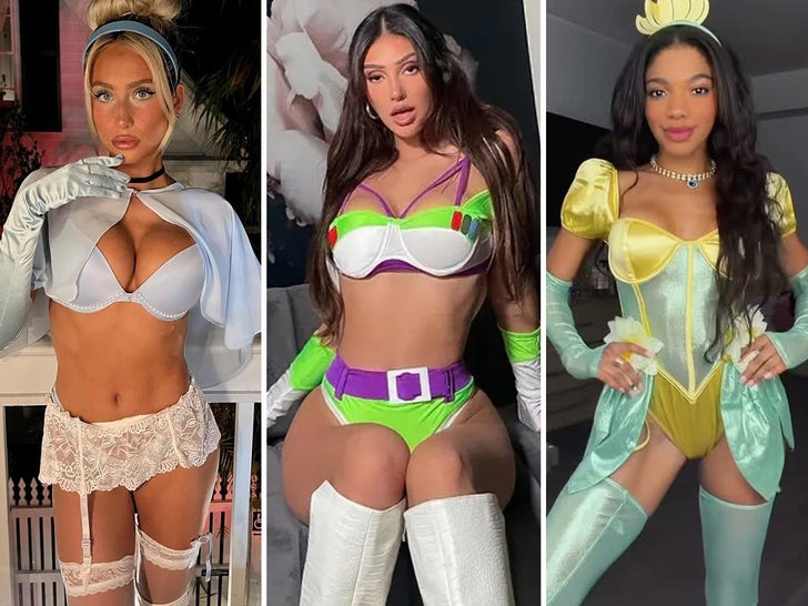 Sexy Stars In Disney Halloween Costumes