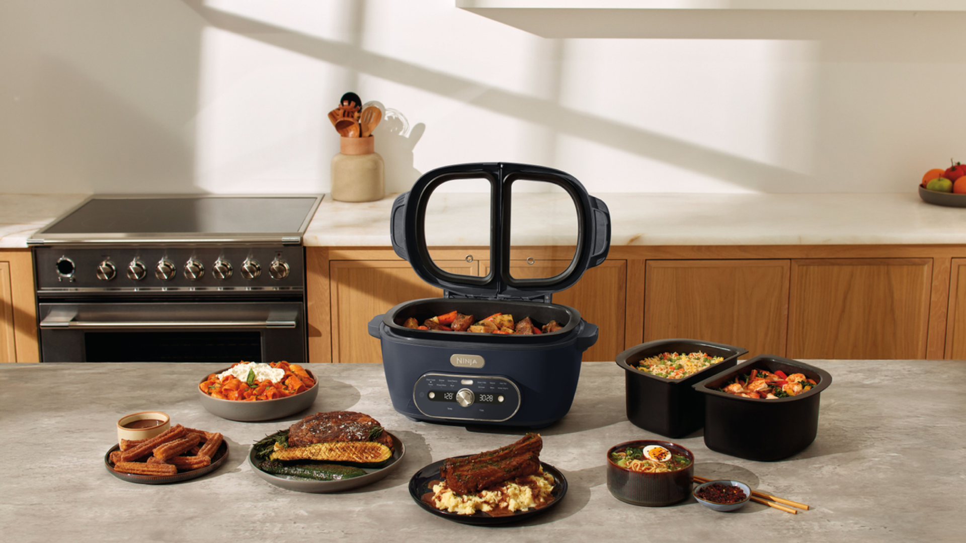 The MultiPot XL is cleverly designed to maximize flexibility without taking up too much cupboard or counter space